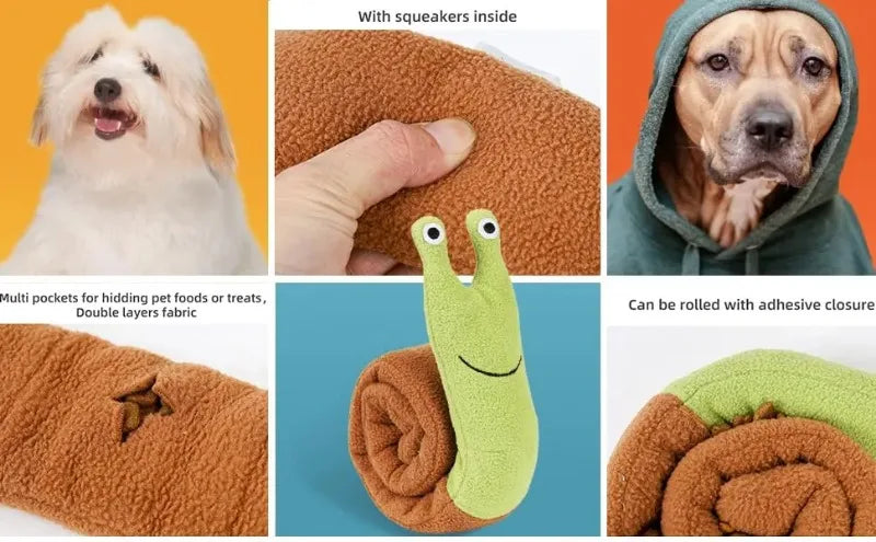 Pet Sniff Toy Squeaky Dog Decryption Interactive Toy for Foraging Instinct Training Soft Puppy Toys Teething Educational Dog Toy